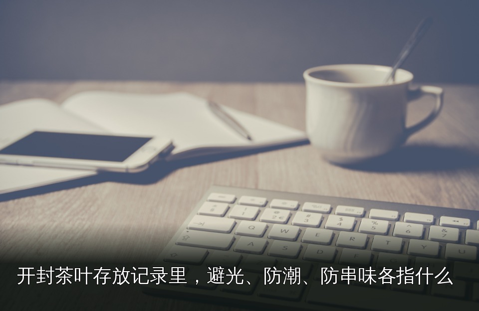 茶杯与记录桌面通用主题图